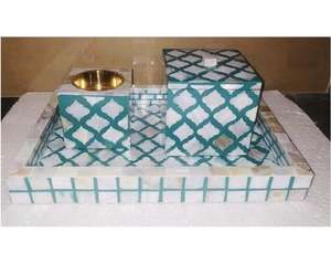 Caja de Incienso Mubakhar de Estilo Árabe con Incrustaciones de Resina de Madera, Ecológica, para Regalo de Eid, Set de Bakhoor, Artesanía - Product Image 5