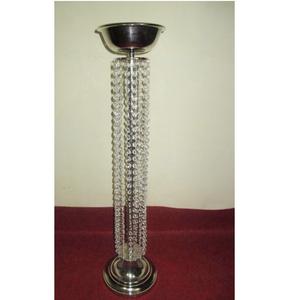 Candélabre cylindrique en cristal de luxe fait à la main pièce maîtresse pour mariage noël et hôtel spa décor fêtes à la maison - Product Image 1