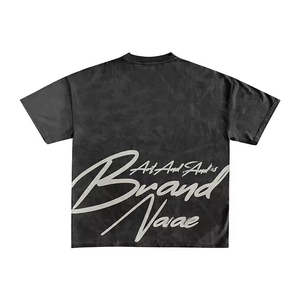 Logo imprimé personnalisé d'usine lavage à l'acide 2 pièces graphique hommes t-shirt et ensemble court pour hommes survêtement d'été ensembles pour hommes - Product Image 2