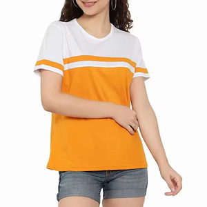 เสื้อยืดระบายอากาศของผู้หญิงเสื้อยืดผ้าฝ้าย100% ลายพิมพ์โอเวอร์ไซซ์ของ2024 - Product Image 4