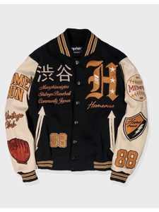 Chaquetas Varsity de Béisbol Vintage con Bordado de Logotipo Personalizado OEM, Unisex, Talla Grande, Ropa de Calle para Invierno, Impermeable - Product Image 3