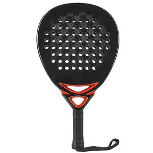 Professionele Tecnis Strand Padel Tennis Racket Carbon Fiber Soft Padel Rackets Volwassen Sport Training Accessoires Badminton Racket