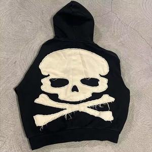 Chándal de invierno de alta calidad para hombre, 100% algodón, transpirable, lavado ácido, de gran tamaño, con logotipo personalizado, chándales DE GÉNERO superior - Product Image 5