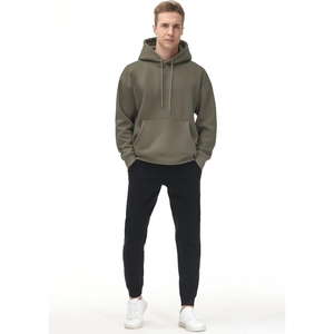 Sweats à capuche pour hommes en 100% polyester Sweats à capuche surdimensionnés avec tissu confortable et flexible pour la saison d'hiver - Product Image 5