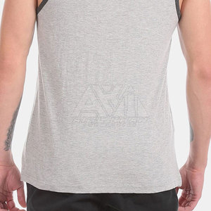 Camiseta sin Mangas para Hombre, Nueva Llegada 2025, Color Sólido Personalizado, Ecológica, Transpirable, de Poliéster/Algodón, Secado Rápido, Venta al Por Mayor - Product Image 6
