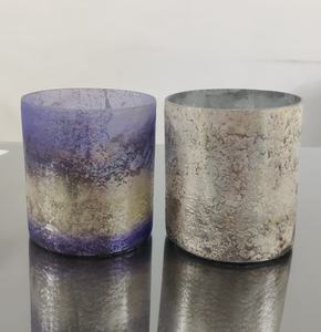 2023 lujo único oro Vintage antiguo elegante vidrio de alta calidad hecho a mano decorativo multiusos vela mediana vaso votivo - Product Image 5