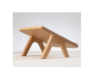 最新设计木质笔记本电脑支架手工制作最受欢迎的设计相思木质书桌和床舒适木质笔记本电脑支架