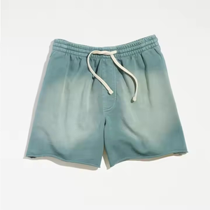 Pantalones cortos deportivos de algodón de rizo de secado rápido con impresión de logotipo personalizado de OEM de estilo único de buen fabricante - Product Image 6