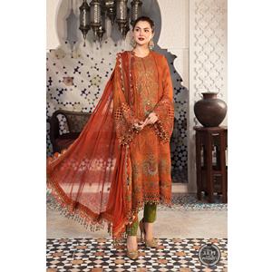 ชุดเดรสสีแดงเข้มของอินเดียและปากีสถานจากปากีสถานชุดเดรสสีใหม่ - Product Image 6