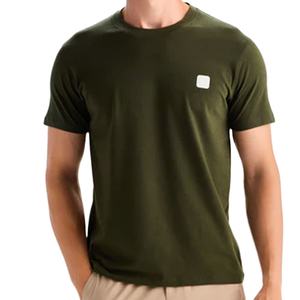 Camiseta con cuello redondo pesado de algodón 100% en blanco con estampado personalizado de diseñador del fabricante - Product Image 1