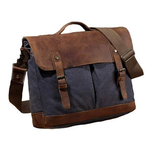 Bolsas de mensajero de lona bolsa de mensajero bolsas de lona para ordenador portátil precio de fábrica gran capacidad personalizado impreso portátil hombro - Product Image 1