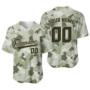 Maillots de baseball et de softball personnalisables en gros, respirants, en Spandex/Coton, grandes tailles, imprimés - Product Image 2