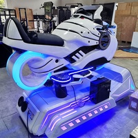 Simulateur de moto de réalité virtuelle 9D VR, machine de jeu d'arcade de course pour parc à thème VR