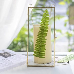 High Quality Brass and Glass Light Weight Wall <b>Mounted</b> Photo <b>Frame</b> <b>with</b> Customizable Design for Home & Office Decoration - Product Image 6
