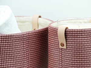 Panier de rangement en fibre de macramé bleu, fait à la main, organisateur pour la décoration de la maison, table, chambre à coucher, salon, élégant et fonctionnel - Product Image 2