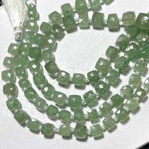 Haute qualité ASP GEMS 7-8MM vert fraise Quartz support perceuse à facettes boîte forme perles calibré carré pierre précieuse pour bijoux - Product Image 6