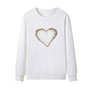 Sudaderas con diamantes de imitación básicos de color sólido Sudaderas con diamantes de imitación de manga larga para hombres - Product Image 1