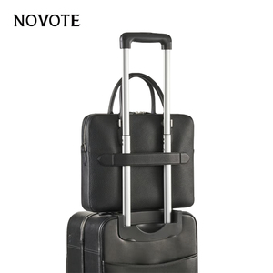 Bolso de Piel para Portátil 2026, Diseño Moderno con Patrón de Lichee, Gran Capacidad, para MacBook Pro 15.5, Delgado, Tipo <span class=keywords><strong>Mensajero</strong></span>, Rígido e Impermeable - Product Image 5