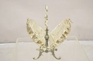 กล่องบิสกิตทรงเปลือกหอยชุบเงินที่อุ่นขนมปังมัฟฟินโบราณเครื่องใช้สำหรับตกแต่งเครื่องครัวของสะสมตกแต่งบ้าน - Product Image 3