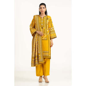 IUSTKSD-1375 Traje Casual Estampado Khaddar de 3 Piezas para Verano - Product Image 6