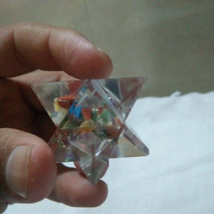 Vente en gros d'orgonite orgone sept chakra poli Merkaba étoile cristal amour énergie pierre précieuse de guérison pour l'équilibre spirituel - Product Image 3