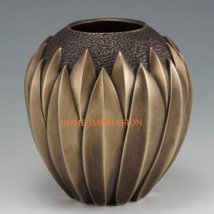 Pots de vase à fleurs design modernes en or et argent mat Nouvelle arrivée Vente en gros de feuilles et de fleurs fantaisie du fabricant - Product Image 2