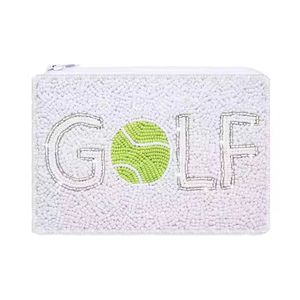 Portefeuille unisexe perlé fait à la main hommes/femmes porte-monnaie de golf avec porte-monnaie porte-monnaie cadeau de fête de sport pour les tenues de jour de jeu - Product Image 1
