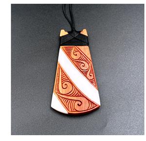 Collier multicolore fait à la main Style écologique avec ange religieux et motif bouddhiste - Product Image 2