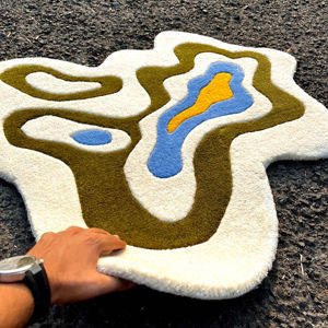 Tapis Tufté de Meilleure Qualité pour Décoration de Sol, Décoration d'Intérieur, Tapis de Zone Personnalisé, Tapis sur Mesure en Dropshipping pour Salon Artistique - Product Image 1