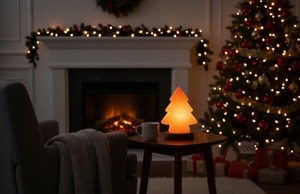 Premium 6 <b>LED</b> Natural Himalayan Salt Lamp with Ivory Style Home Decor <b>Mood</b> <b>Lighting</b> Air Purification Relaxation Feature - Product Image 3