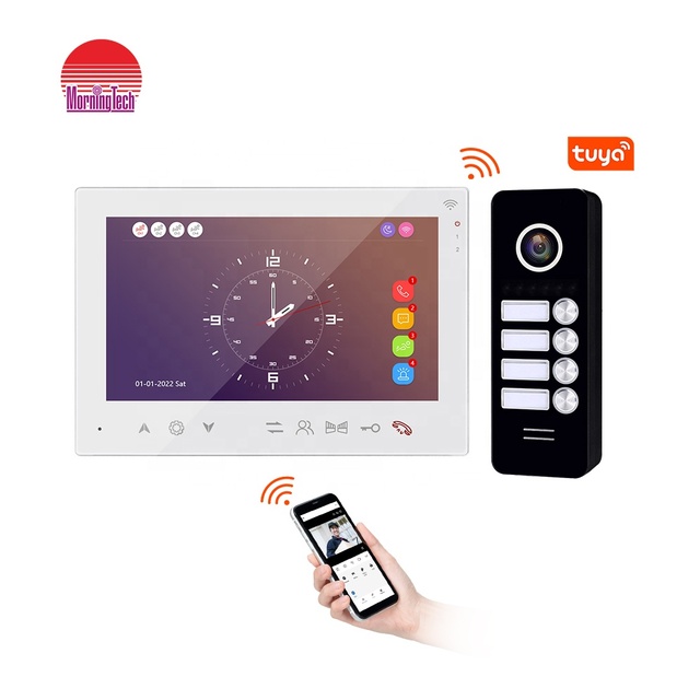 Factory Cheap Price Smart WiFi Video Door Phone Indoor Monitor Doorbell Camera with 2 Way Ring Touch Screen Motion Detection