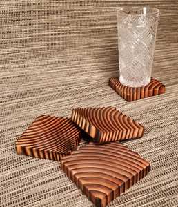 Sous-verre rond en bois rond taille personnalisée fait à la main pour les articles de table et de cuisine en gros de haute qualité du Vietnam - Product Image 4