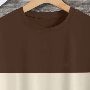 Nouveauté T-shirt décontracté pour homme avec logo personnalisé Impression numérique Confortable extensible Motif uni disponible - Product Image 5