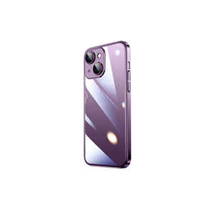 Étui rigide de luxe en PC de la série Atlas Zore Riksos, couleur violet foncé, pour iPhone 14 Plus - Product Image 1