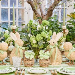 Petit oeuf tissé en rotin avec vert fabriqué au Vietnam matériau écologique utilisé pour la décoration de la maison ornements en gros - Product Image 4