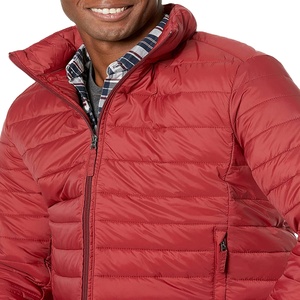 Men's Canvas Puffer Jacket Warm Lightweight Stylish Quilted Hooded Waterproof Windproof <b>Thermal</b> Comfortable Durable Stand - Product Image 1