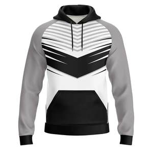 Sweat à capuche en polyester sweats à capuche par sublimation sweat à capuche zippé sublimé pour sublimation blanc sport hommes polaire tissu imprimé motif tricoté - Product Image 1