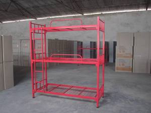 Litera triple <span class=keywords><strong>de</strong></span> metal con estructura fuerte y resistente <span class=keywords><strong>de</strong></span> alta calidad, dormitorio <span class=keywords><strong>de</strong></span> tubo <span class=keywords><strong>de</strong></span> acero, litera apilable para 3 camas - Product Image 6