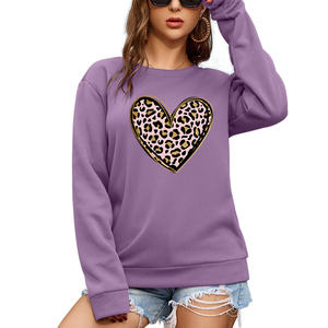 Sudadera de cuello redondo con estampado de algodón de alta calidad para mujer, diseño personalizado, forro informal corto para otoño, venta al por mayor, precio bajo - Product Image 2
