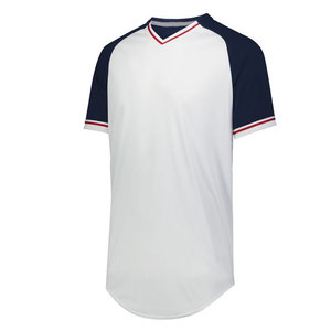 Maillot de baseball imprimé de haute qualité à col en V sans manches, design couleur personnalisé, 100 % polyester respirant, grandes tailles - Product Image 5