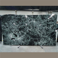Matériau décoratif marbre brillant Verde Alpi marbre dalles de pierre frittée