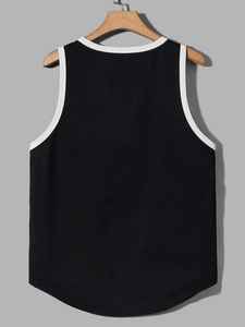 เสื้อกล้ามออกกำลังกายแขนกุดระบายอากาศสำหรับผู้ชายเสื้อออกกำลังกายแบบถักพิมพ์ลายสไตล์ลำลองออกแบบได้ตามต้องการ - Product Image 6