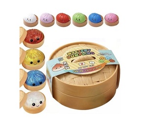 New Crazy Fun Dumpling <b>Squishy</b>, Crazy Fun Rainbow Colors Mystery <b>Squishy</b> Bun Set - Product Image 1