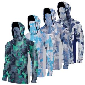 Nuevo diseño personalizado de impresión de pantalla de 4 vías de estiramiento que absorbe la humedad protección UV hombres ropa de pesca camisas de pesca - Product Image 1