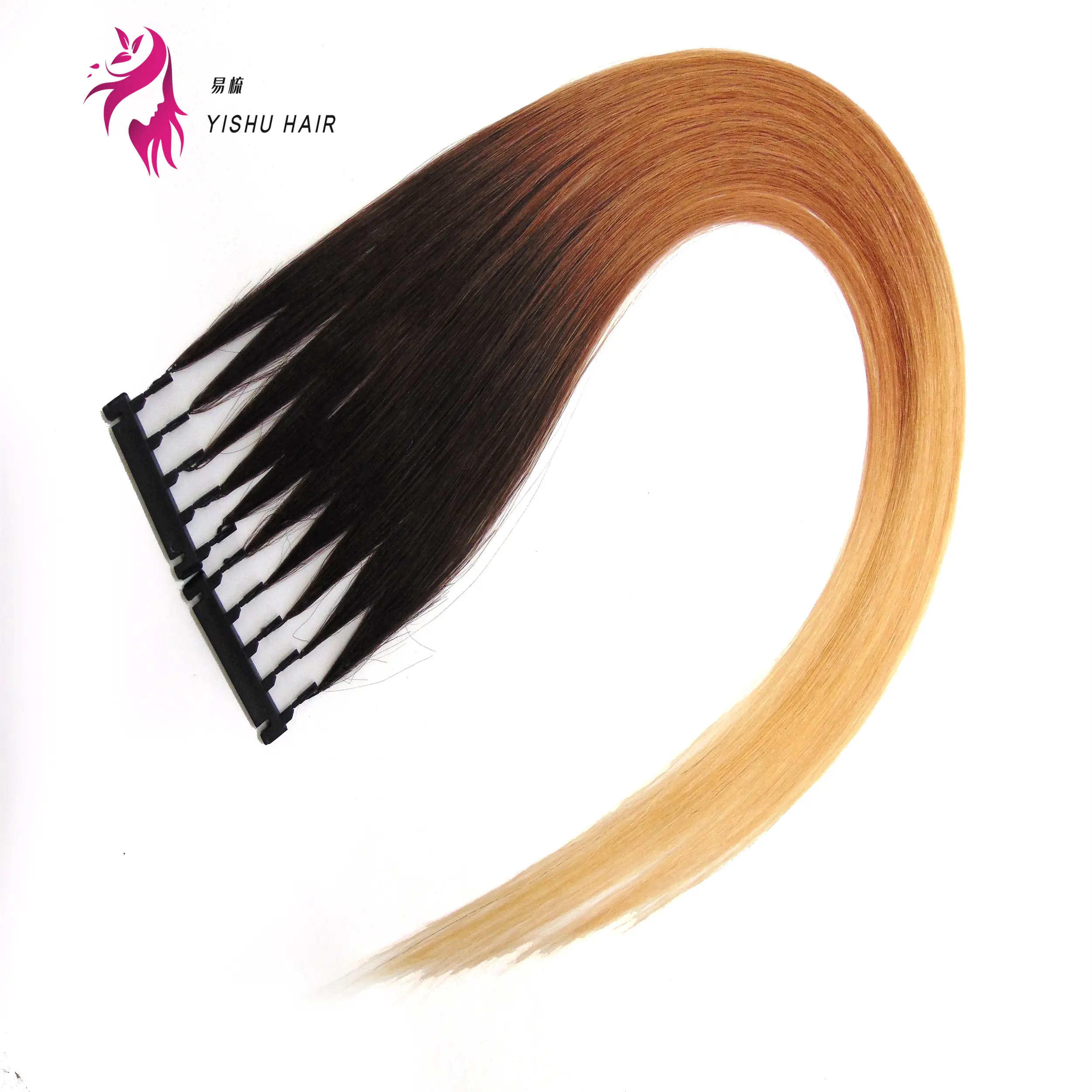 Vente en gros de cheveux en plumes humaines chinoises 100% naturelles de haute qualité, extensions de cheveux en plumes 6D invisibles sans couture 10A 12A