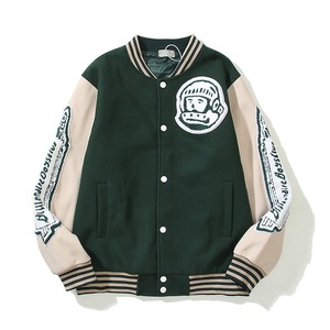 Chaquetas Universitarias de Béisbol Bordadas en Chenilla de Lana con Logotipo Personalizado para Hombre, Chaqueta Universitaria Vintage con Mangas de Cuero Vacío - Product Image 5