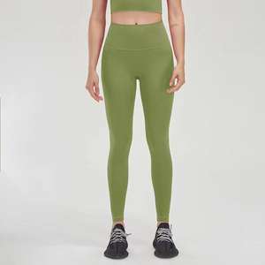 Leggings de yoga taille haute ultra-doux avec logo personnalisé, pantalon moulant pour femmes, leggings de course athlétique - Product Image 2