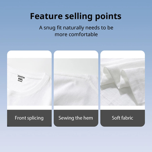 Camiseta pesada de alta calidad personalizada 220 Gsm cuello redondo 100% algodón camiseta de algodón de gran tamaño con logotipo personalizado para hombres - Product Image 6