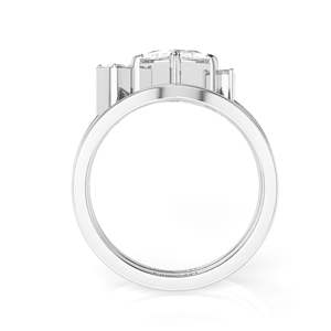 ชุดเดรส2.00CT สำหรับผู้หญิงชุดเจ้าหญิงตัดเพชร - Product Image 3