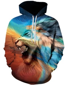 เสื้อฮู้ดผู้ชายคุณภาพสูง ผ้าฟลีซหนานุ่ม ทรงโอเวอร์ไซส์ มีซับใน ออกแบบเองได้ ลายพิมพ์แบบซับลิเมชั่น สำหรับฤดูหนาว - Product Image 5